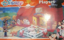 Disney Farmer Mickey Playset Vintage complete Mickey Mouse Minnie Donald... - $56.09