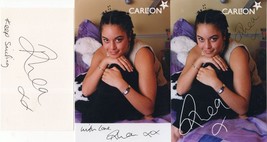 Rhea Bailey Crossroads 3x Hand Signed Carlton TV Photo &amp; Card - £8.68 GBP