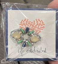Keep Collective silver White Blue Green stone charm, Retired - $352.89 MXN