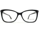 Tom Ford Eyeglasses Frames TF5514 001 Polished Black Gold Cat Eye 54-15-140 - $111.98