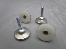 (4) Furniture Table Chair Leg Adjustable Leveling Feet Glides Coarse 1/4... - $235.93 MXN