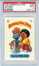 1985 Topps OS1 Garbage Pail Kids Series 1 BAD BRAD 18b Matte Card PSA 9 - £144.07 GBP