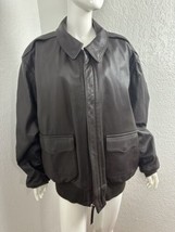 Vintage US Air Force Type A-2 Leather Bomber Jacket Brown Flight Suits Ltd Sz 50 - £145.26 GBP