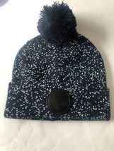 Hitwear Winter Beanie Hat Navy Blue Pom Pom - £10.24 GBP