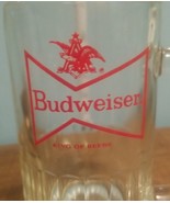 Budweiser King Of Beers Mug 5.5&quot; Tall Clear - £6.79 GBP