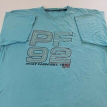 PF92 Phat Farm Men's Blue T-Shirt Short Sleeve Crewneck Size 2XL image 8