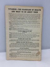 Vitamins The Gaurdians Of Health &amp; What To Do About Them Guide Cooking Book - £10.35 GBP