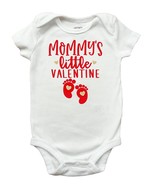 Mommys Little Valentine Shirt, Mommys Valentine Romper, Valentines Day R... - £10.37 GBP