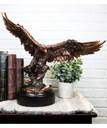 Wings Of Glory King of The Skies Majestic Bald Eagle Soaring Figurine Wi... - £99.54 GBP