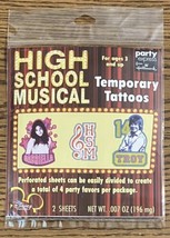 Disney High School Musical Temporary Tattoos 2 Sheets - $2.49