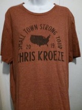 Chris Kroeze Small Town Strong Tour 2019 T Shirt Size L Large The Voice - $14.84