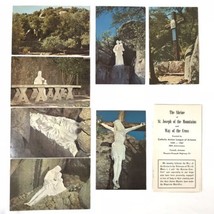 The Shrine of St. Joseph of the Mountains Way Of The Cross Vintage Postcard Lot - £7.45 GBP