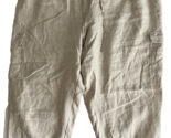 Talbots Plus Petite Flax Linen Cropped Pull On Pants Size 3XP - $65.54