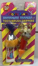 1995 Looney Tunes Toothpaste Toppers Toothbrush Gripper Roadrunner Wile ... - €12,79 EUR