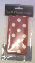 iPhone 6 Cell Phone Case Red &amp; White Dots pattern New in package - £1.59 GBP