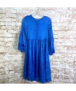 Solika Blue Silk Bella Swing Dress Size XS - $635.44 MXN