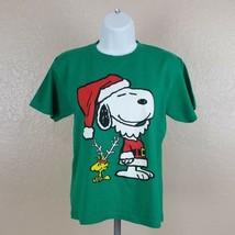 Peanuts Men&#39;s T-Shirt Size S Green TZ14 - $7.91