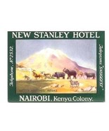 New Stanley Hotel Luggage Label Nairobi Kenya Colony National Parks Zebr... - £21.79 GBP
