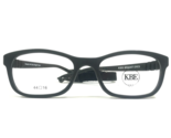 Kids Bright Eyes Eyeglasses Frames Wyatt 44 Black Rubberized w Strap 44-... - $41.86