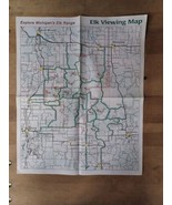 Explore Michigans Elk Range Viewing Map MI Indian River Wolverine Tower... - £9.43 GBP