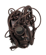 Scratch &amp; Dent Man Droid Full Face Steampunk Cyborg Mask with Goggle - £27.77 GBP