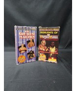 Lot Of 2 WWF Highlights Wrestlemania VHS 1986 Hulk &amp; Mr. T Coliseum Vide... - $25.36 CAD