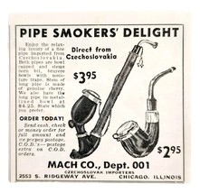 1948 Mach Company Pipe Smoker&#39;s Delight Advertisement Tobacco Smoking E2J2 - $19.99