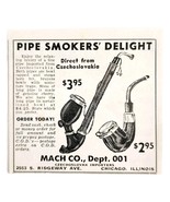 1948 Mach Company Pipe Smoker&#39;s Delight Advertisement Tobacco Smoking E2J2 - $376.02 MXN