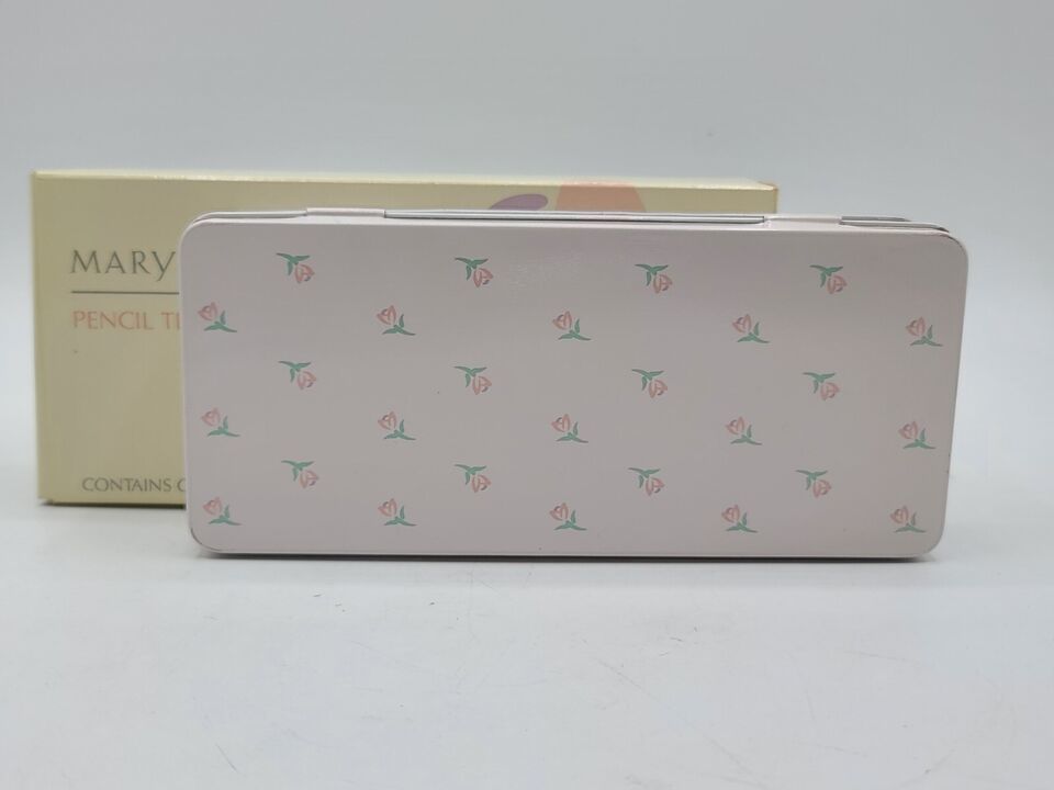 Mary Kay Floral Cosmetic Pencil Tin #4089 - $12.19
