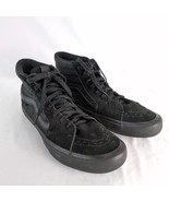 Vans Pro Sk8-Hi Skate Shoe Suede High Top Sneakers Men&#39;s 12 Black Monoch... - $588.00 MXN