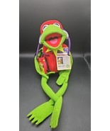 NWT Kermit The Frog Official Frog-Tographer Macys 24&quot; Plush Doll 35mm Ca... - £34.20 GBP