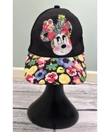 Disney Women’s Floral Minnie Mouse Black Mesh Snapback Trucker Hat One Size - $235.98 MXN
