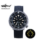 Heimdallr Men&#39;s Titanium Tuna Can SBBN Diver Watch Grey Texture Dial Sap... - £369.07 GBP