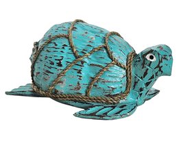 WorldBazzar Hand Carved Coconut Turtle Table Top Art Carving Sculpture Ocean Sea - £23.69 GBP