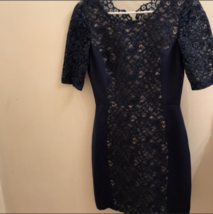 Barney’s New York co-op navy lace dress size 2 - £12.57 GBP