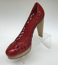 COLE HAAN Air Weave Stephanie Platform Pumps, Red (Size 7.5 B) - £31.93 GBP