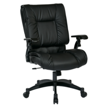 Black Bonded Leather Conference Chair - £321.31 GBP