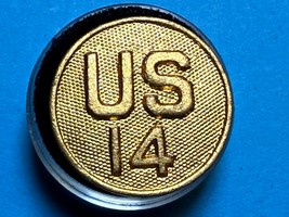 CIRCA 1910-1937, U.S. 14th REGIMENT, COLLAR DISK, TYPE I, ENLISTED, U.S.... - €12,96 EUR