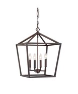 ML Lighting 3244-RBZ Four Light Pendant, Bronze/Dark - $199.99 CAD