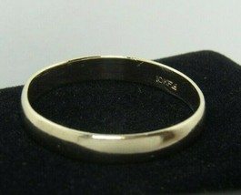 10K Gold Wedding Band 3.5mm Anniversary Sz 12.75 Ring 2.8g Frederick Goldman FG - £140.58 GBP