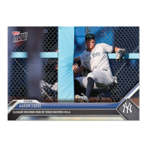 2023 Topps Now #380 Aaron Judge Fence Buster Catch + Hits Hr Ny New York Yankees - £7.73 GBP