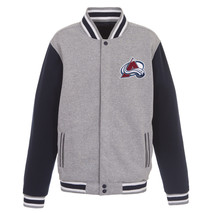 NHL Colorado Avalanche Reversible Full Snap Fleece Jacket JHD 2  Front L... - £95.91 GBP