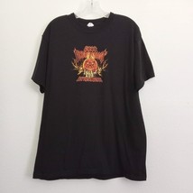 Vintage Daytona Beach 2008 Motorcycle T-Shirt Biketoberfest Black Orange... - $42.74