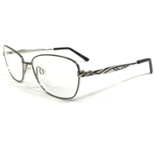 Charmant Eyeglasses Frames CH12158 BK Black Silver Cat Eye Full Rim 53-1... - £36.58 GBP