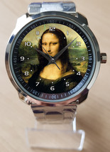 Mona Lisa Smiling Beauty Da Vinci Art Unique Trendy Wrist Watch Sporty - £27.97 GBP
