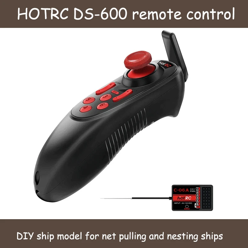 Hotrc Ds-600 Fishing Boat Remote Control 2.4g Six Channel Nesting Boat Fishing - £13.26 GBP+