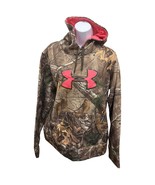 Under Armour Womens XL Realtree Pink Camo Pocket Pullover Hunting Mossy Oak - $31.34