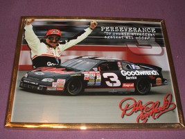 Dale Earnhardt and #3 car photo 8 x 10 inches photo w/brass colored frame  - $247.47 MXN