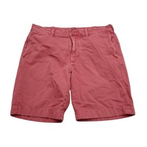 J Crew Shorts Mens 34 Red Mid Rise Button Pocket Twill Cotton Stanton Chino - £16.99 GBP