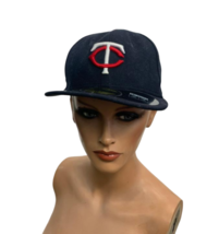 New Era Youth Minnesota Twins Home On Field 59Fifty Fitted Cap, Navy, 6 3/4 - £14.78 GBP